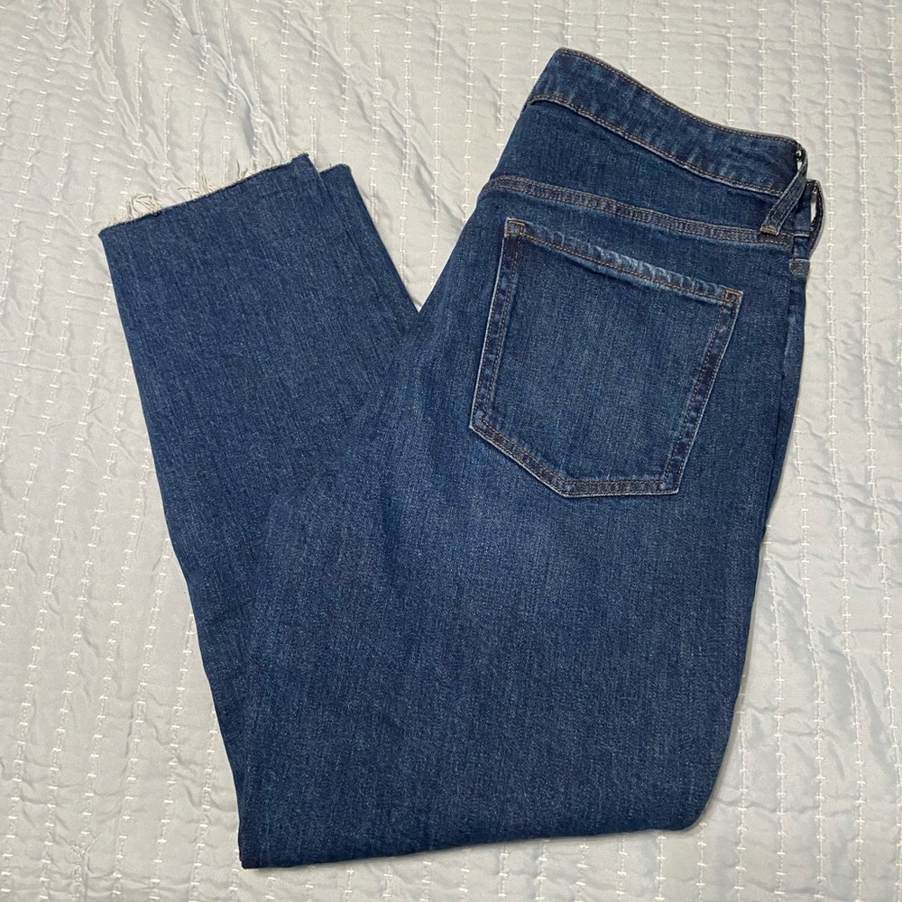 Old Navy O.G. Straight High Rise Dark Wash Jeans Size 14